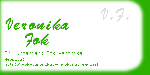 veronika fok business card